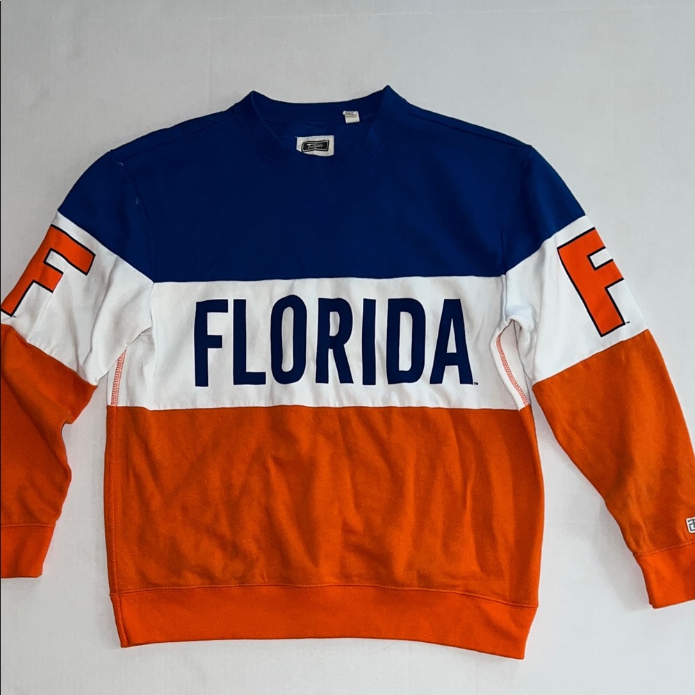 American Eagle Outfitters Blue and Orange Florida Sweatshirt